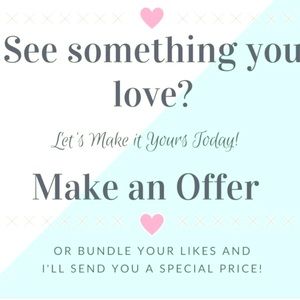 Offers are welcomed!